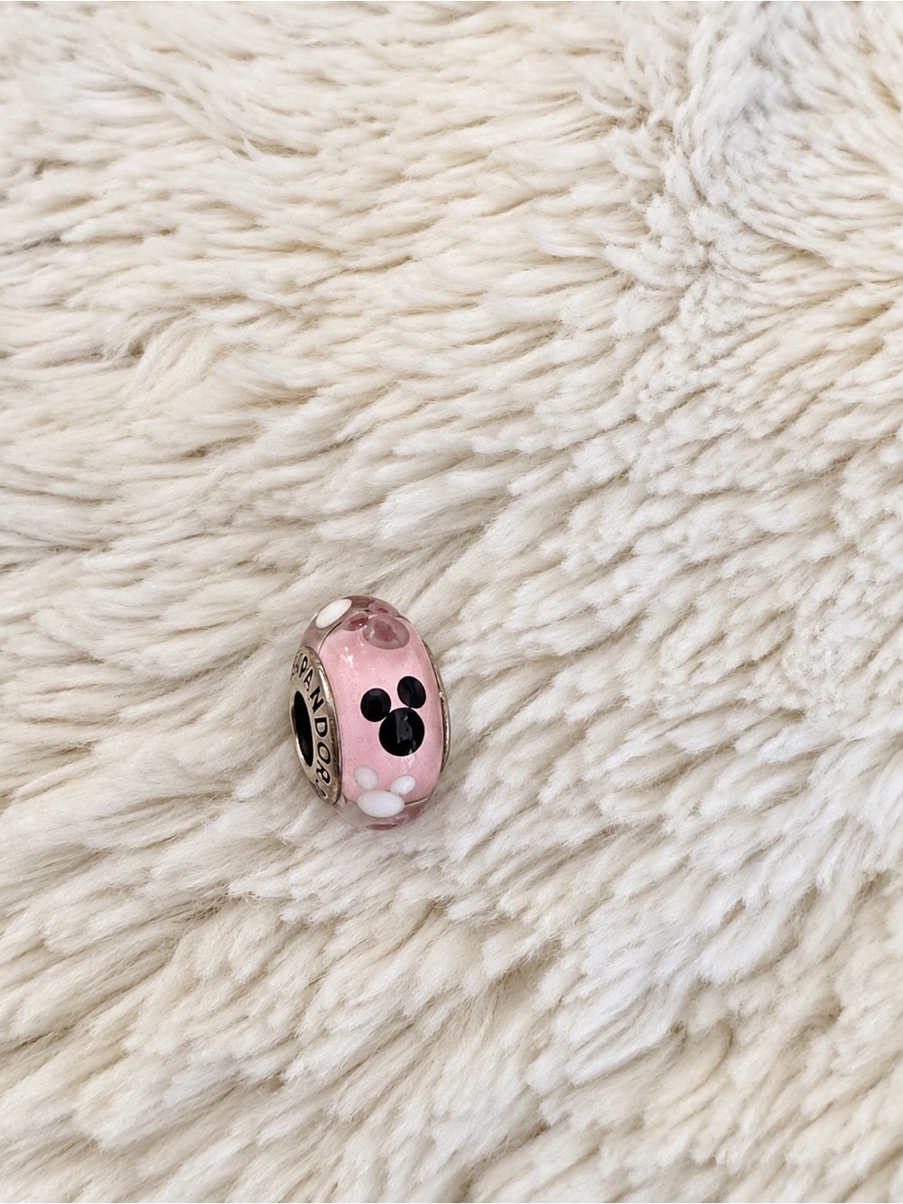 Pandora Pink Enamel Disney Charm Bead